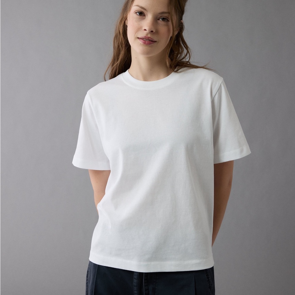NWOT Bundle of Three (3) AE Luxe Relaxed Fit Tees, XL - Picture 4 of 11